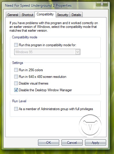 Vista Disable Desktop Window Manager
