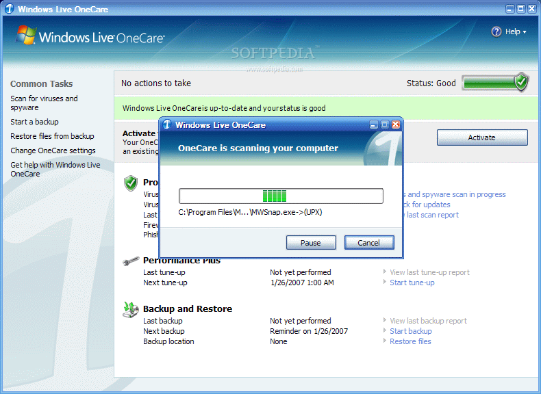 Нужен ли windows live. Windows Live ONECARE. Windows Live ONECARE Safety Scanner. Windows Live ONECARE логотип. Windows Live восстановленные элементы.