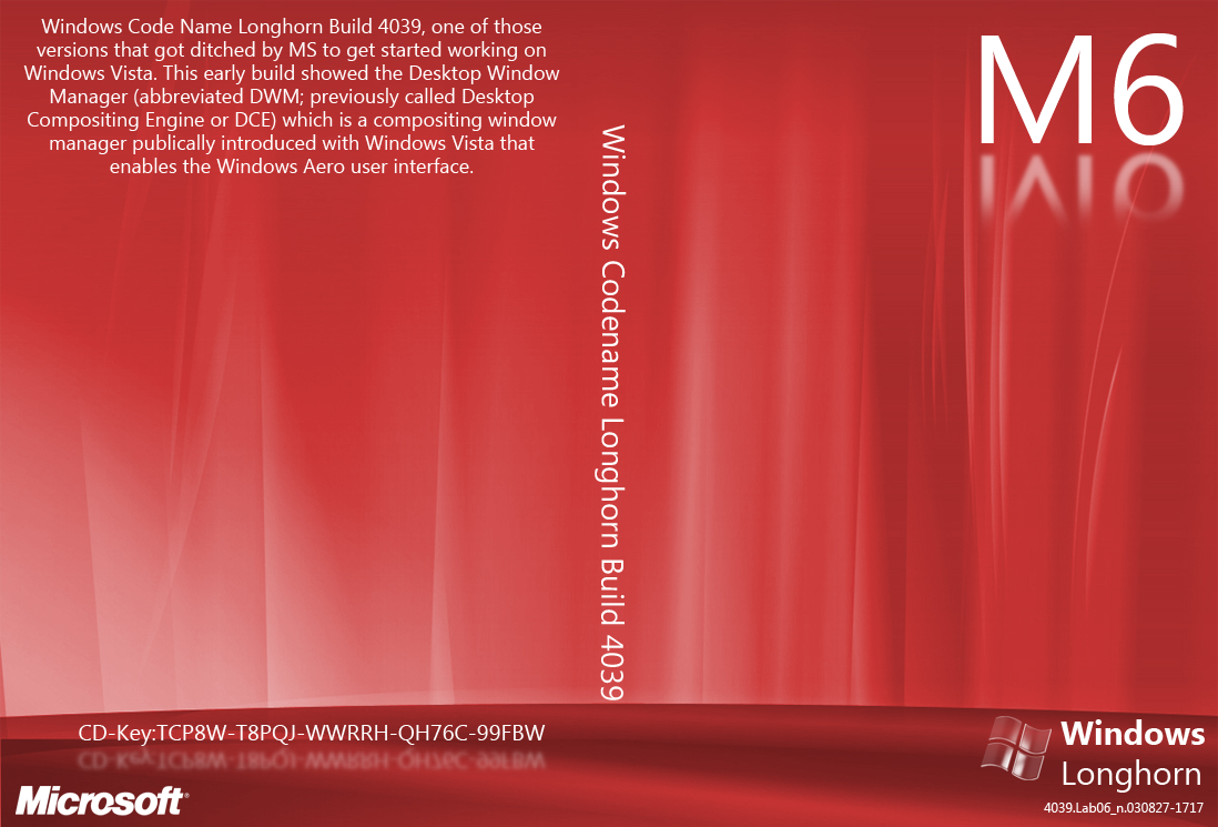 Windows Longhorn Dvd Covers Ms Insider