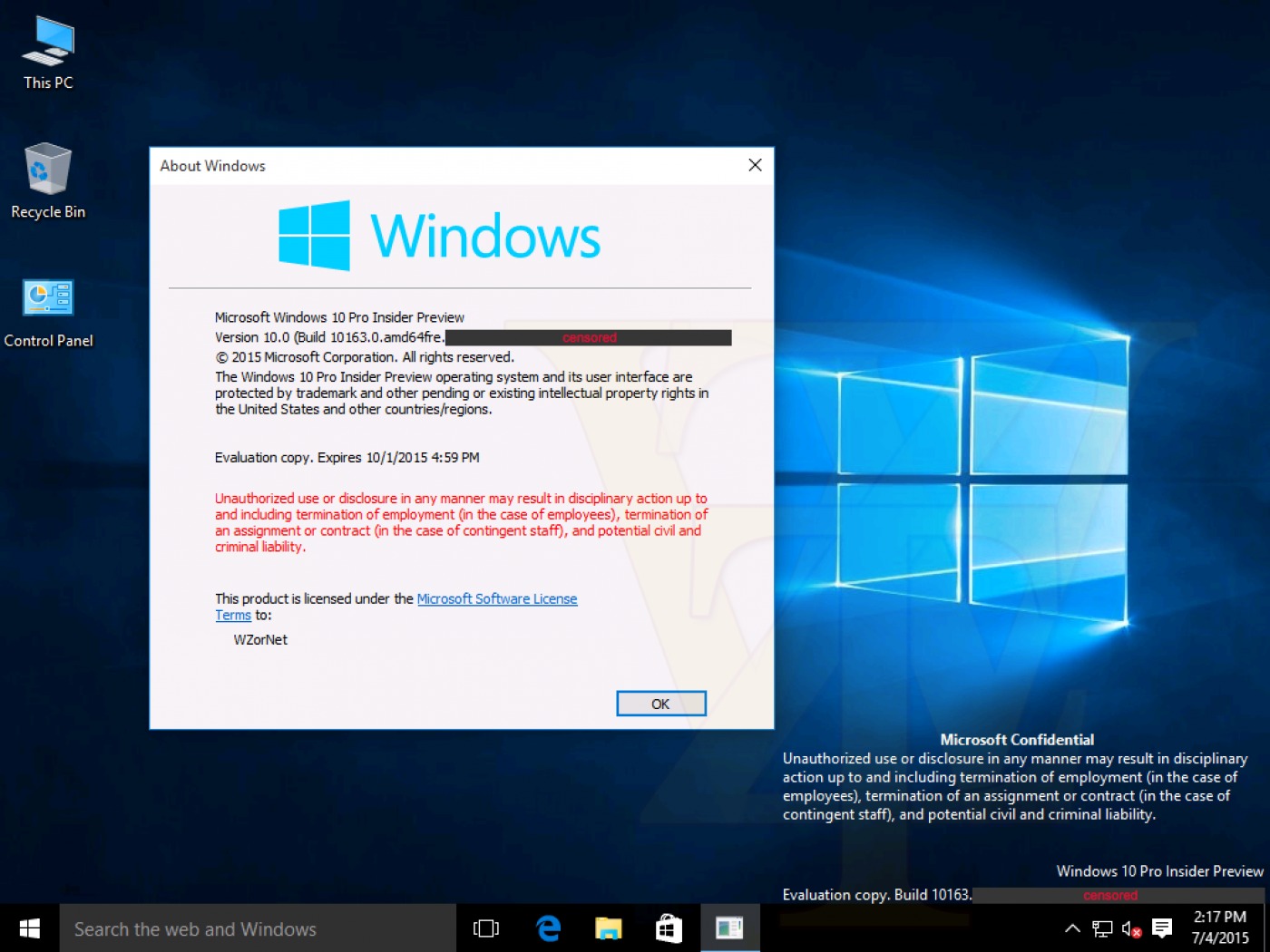 Сборка Windows 10